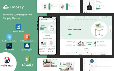 Floorsy - Duyarlı Mobilya Shopify Teması