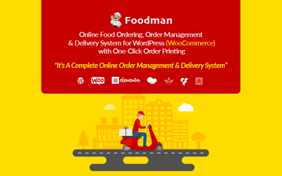 FoodMan | Інтернет-система замовлення, управління та доставки продуктів, плагін WordPress