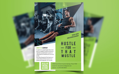 Glorious - Gym and Fitness Flyer Design - Corporate Identity Template