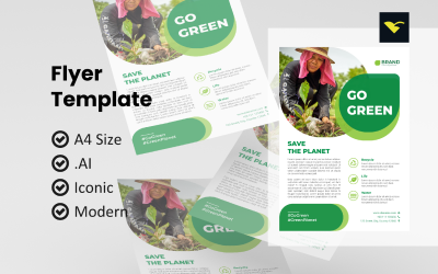 Go Green Flyer - Corporate Identity Template