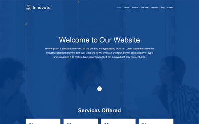 Innovate Landing Page Template Nyítóoldal sablon 161900
