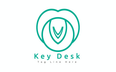 Key Desk Logo sjabloon