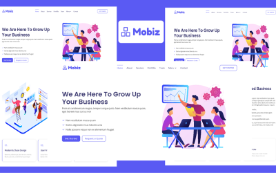 Mobiz - Bootstrap 5 Multipurpose Business Landing Page Template