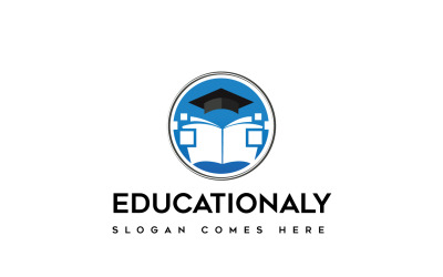 Modello di logo educativo