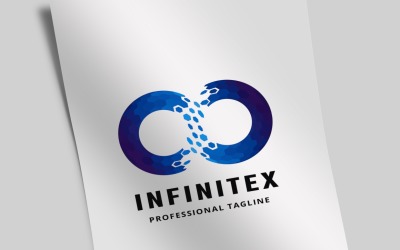 Plantilla de logotipo Pixel Infinity