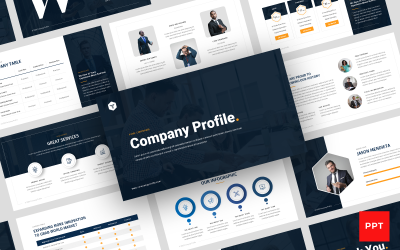 Company Profile Presentation PowerPoint template