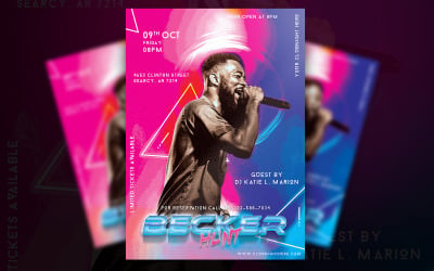 Crooge - DJ Music Party Flyer Design - Plantilla de identidad corporativa