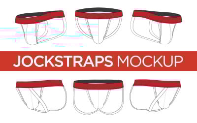 Jockstrap - векторный макет продукта шаблона