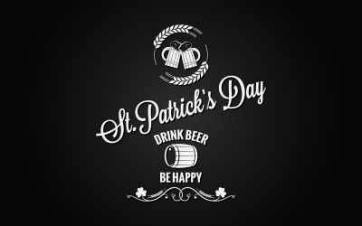 Patrick Day Beer Label Design. - Mall för företagsidentitet