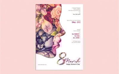 Women&amp;#39;s Day Flyer - Vorlage für Unternehmensidentität