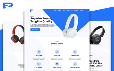 Earp - Шаблон цільової сторінки для адаптивних програм та продуктів Bootstrap