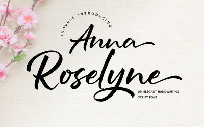 Anna Rosselyn | Carattere corsivo di grafia elegante
