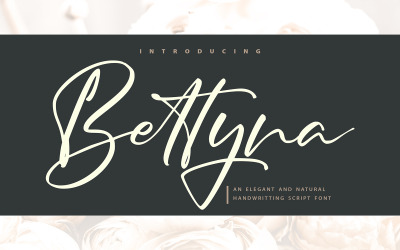 Bettyna | Fuente cursiva de escritura a mano