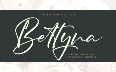 Bettyna | Kursywna czcionka pisma ręcznego