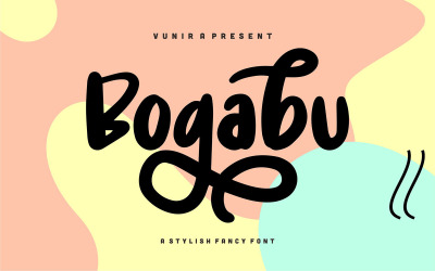 Bogabu | A Stylish Fancy Font