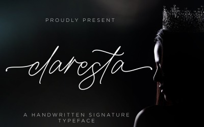 Claresta - Fuente de firma manuscrita