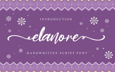 Elanore | Fuente cursiva manuscrita