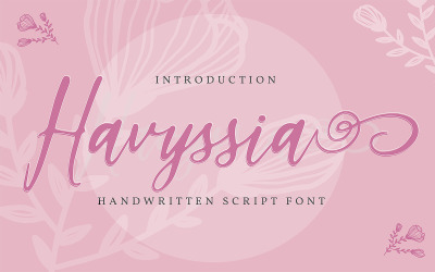 Havyssia | Handwritten Cursive Font