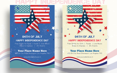 Op hun hoede - Independence Day Flyer Design - Corporate Identity Template