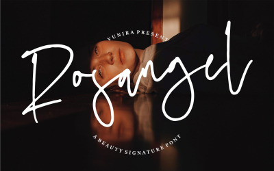 Rosangel | A szépség aláírás betűtípus