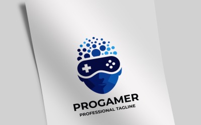 Profesionální hráč logo šablona