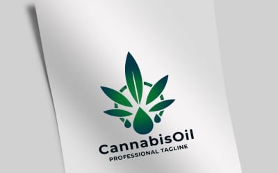Cannabis Oil Logo Template
