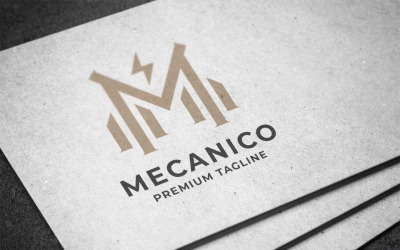 Mecanico Letter M Logo Template
