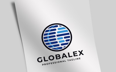 Plantilla de logotipo de letra G de tecnología global