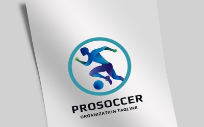 Шаблон логотипа Pro Soccer