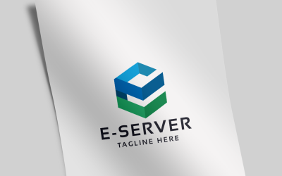 e-Server Letter E Logo Template