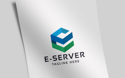 e-Server Letter E Logo Vorlage