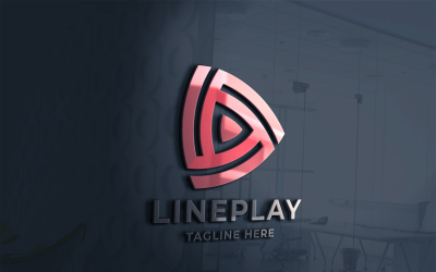 Line Play Logo Şablonu