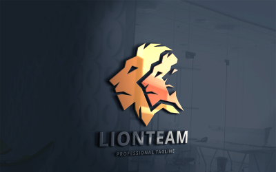 Lion Team Logo modello