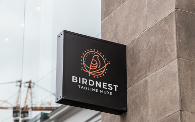 Шаблон логотипу Bird Nest Pro