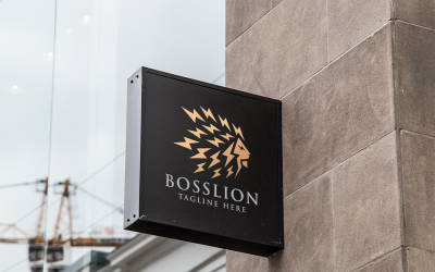 Szablon Logo Boss Lion