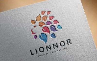 Szablon Logo Lwa Lidera