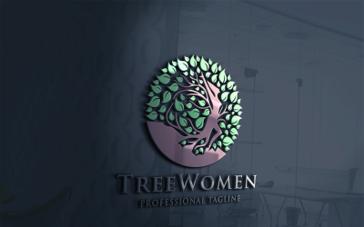 Tree Women Logo Template