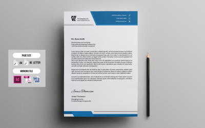 Papier à en-tête Jhone - Modèle d&amp;#39;identité d&amp;#39;entreprise