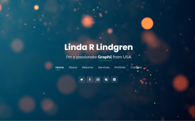 Reszponzív Portu - Personal Portfolio Bootstrap 5 Landing Page Template Nyítóoldal sablon 162925