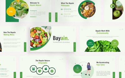Diapositives Google sur les aliments sains de Bayain