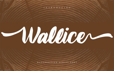 Wallice | Fuente cursiva manuscrita
