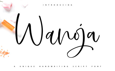 Wanoja | Uniek handgeschreven cursief lettertype