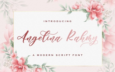 Angelina Rahmy - Carattere corsivo moderno