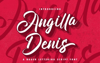 Angilla Denis - Carattere corsivo pennello
