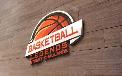 Basket sport design logotyp mall