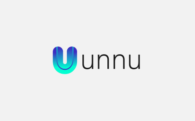 Bokstaven U-logotypmall