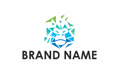 Colorful Gorilla Logo Template