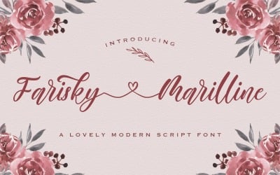 Farisky Marlline-可爱的书法字体