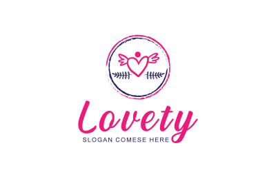 Lovety logotyp mall