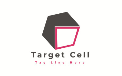 Modèle de logo de cellule cible